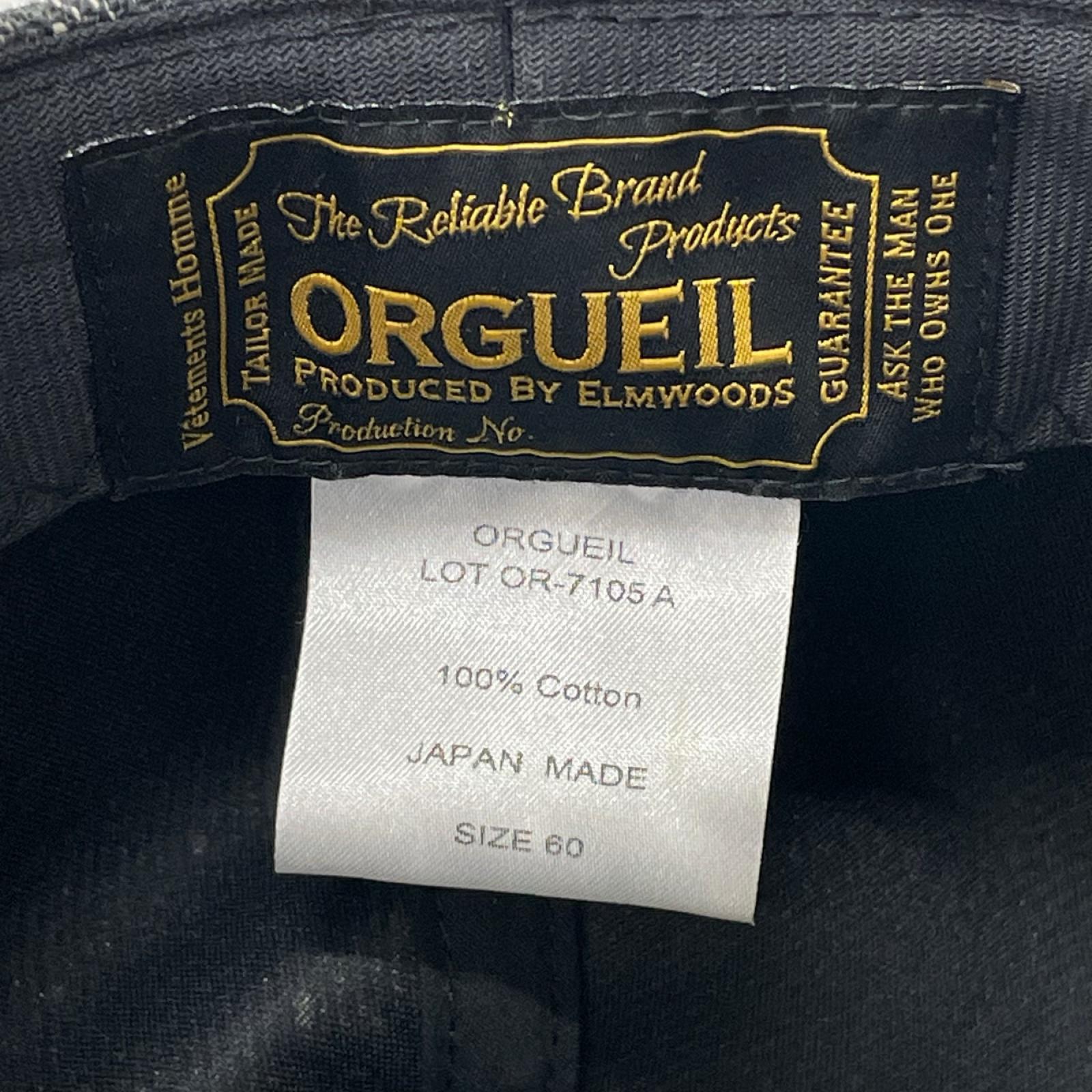 キャスケット ORGUEIL オルゲイユ ハンチング ブラック