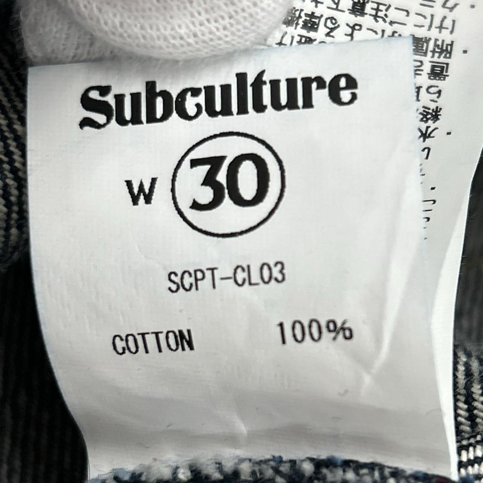 デニムパンツ Subculture S01XX DENIM PANTS 30 ネイビー