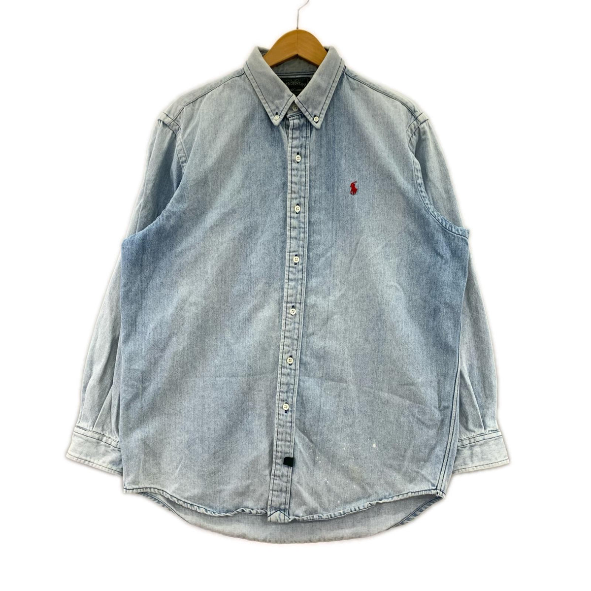 長袖シャツ OLD POLO COUNTRY デニム サックス L