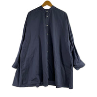 長袖シャツ SLIT BAND COLLAR SHIRT (00) GL233-50294 ブルー