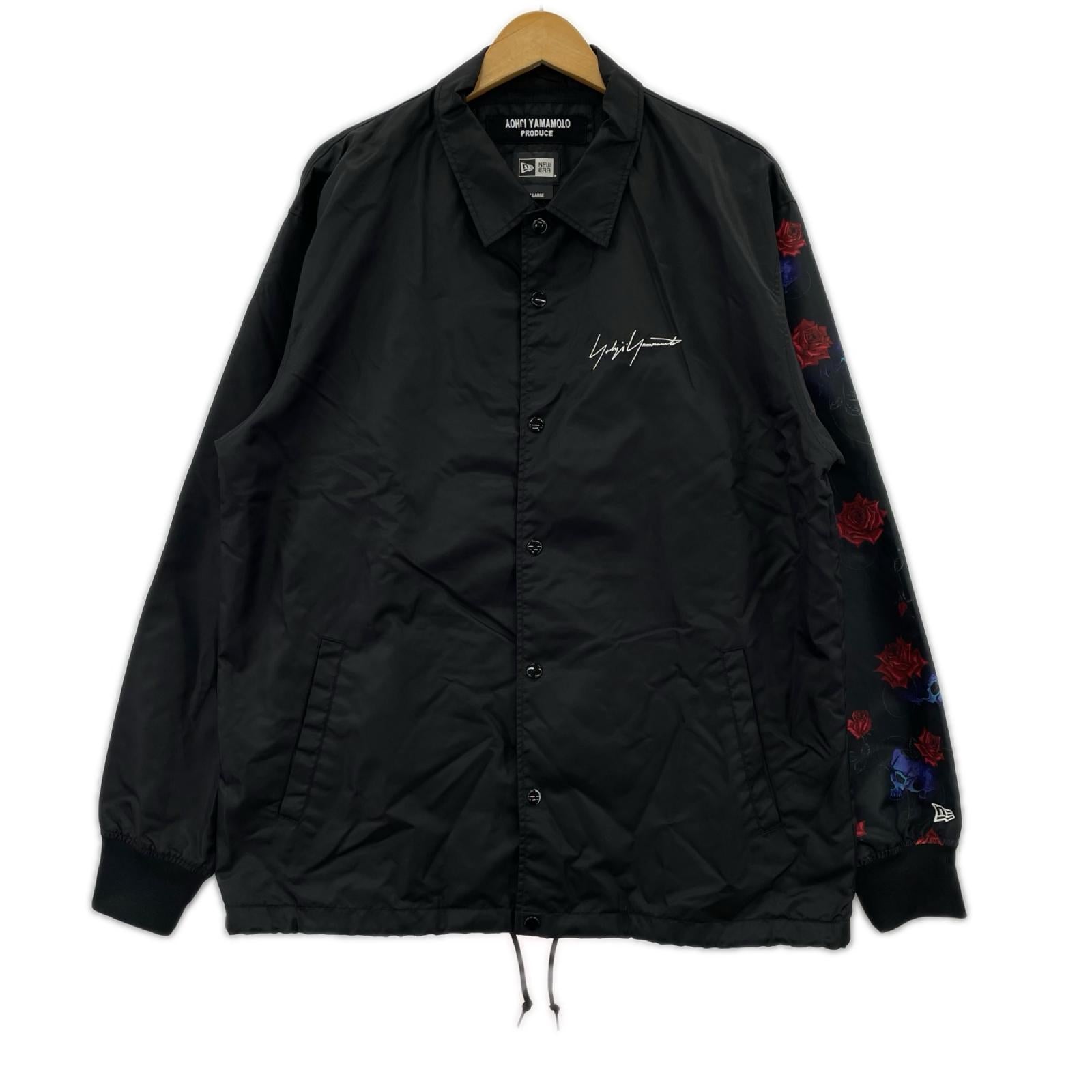 ジャケット ×NEW ERA 18SS スカルローズ コーチジャケット(5) ブラック