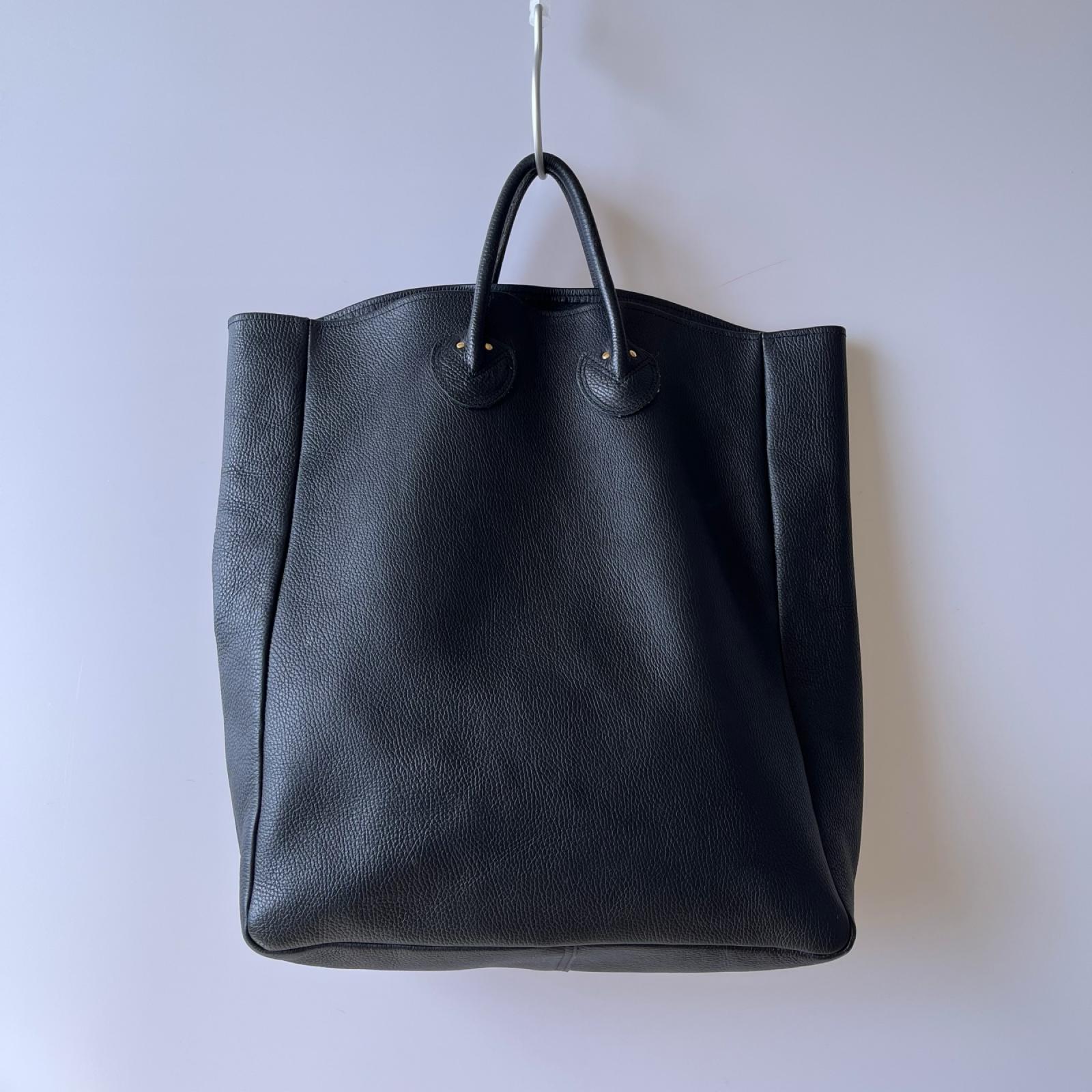 トートバッグ YOUNG&OLSEN/レザートート ブラック