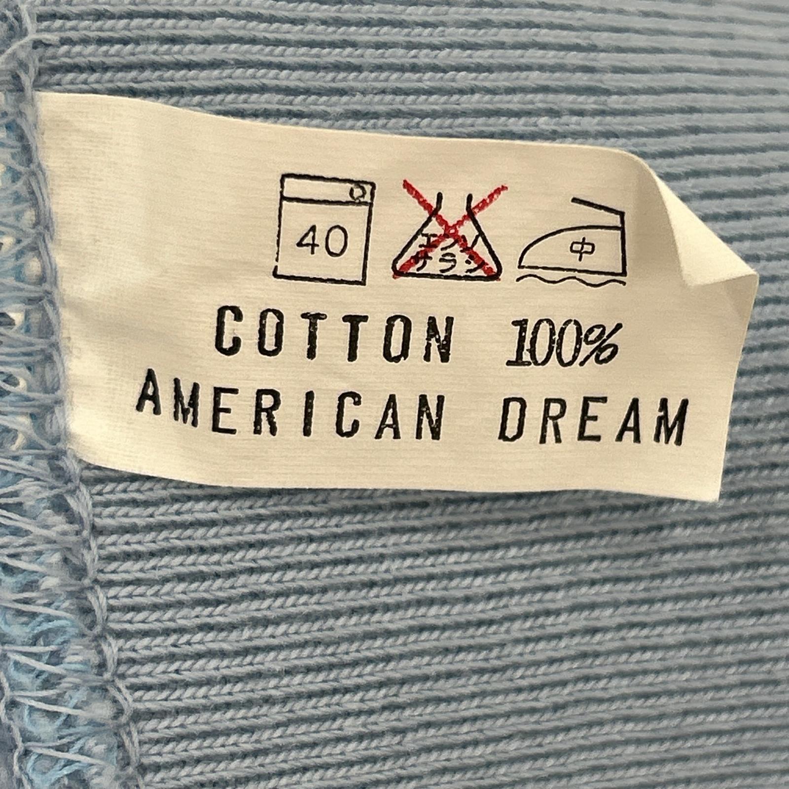スウェット AMERICAN DREAM 雪柄 水色(L) L ブルー