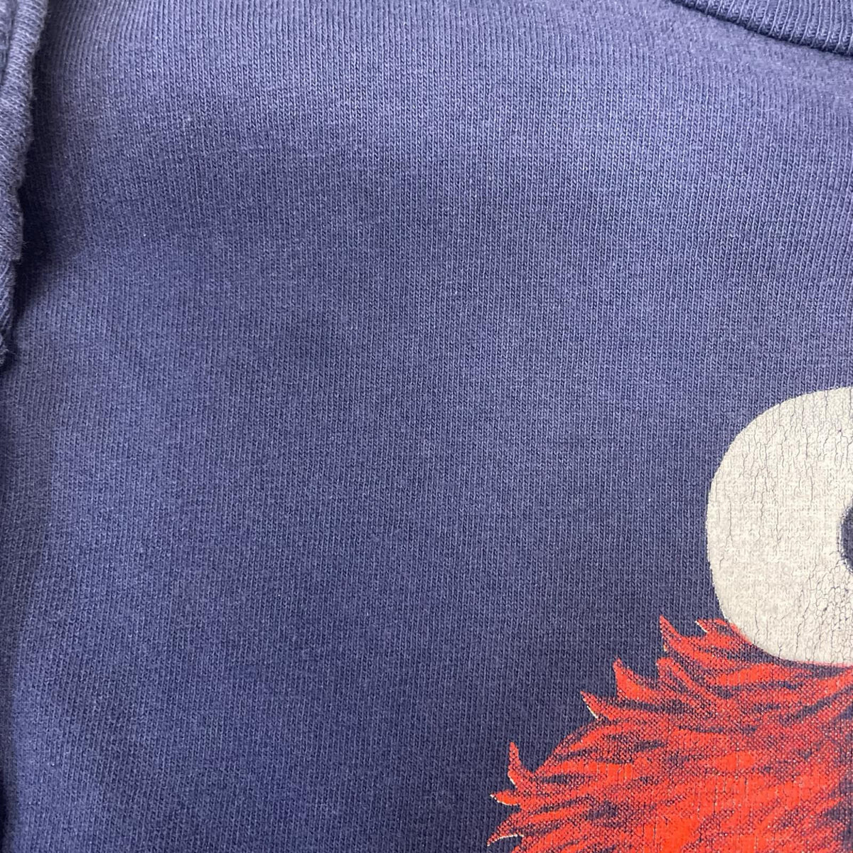 半袖Tシャツ 90s セサミストリート エルモ キャラクターTシャツChange'sタグ L ネイビー