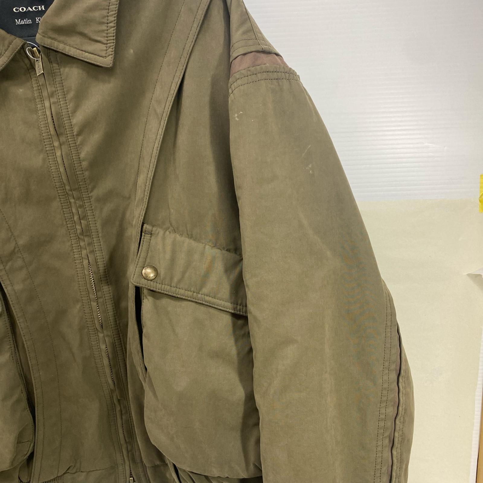 Color Blocked Bomber Jacket カーキ (M) M