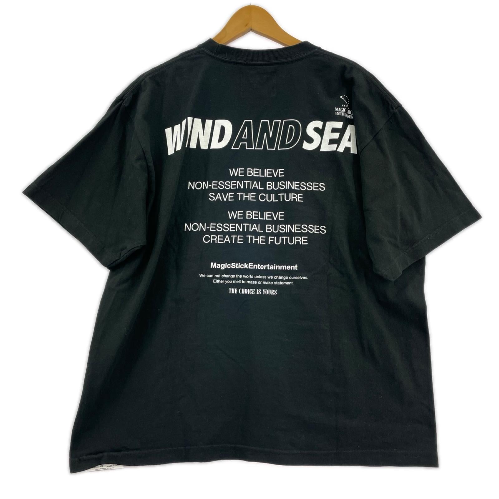 半袖Tシャツ ×MAGIC STICK S/Sカットソー ブラック L ブラック