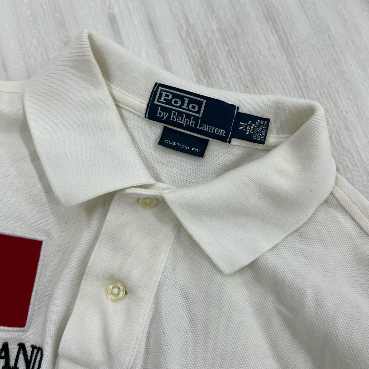 半袖シャツ POLO ビックポニー 白 スイス M ホワイト