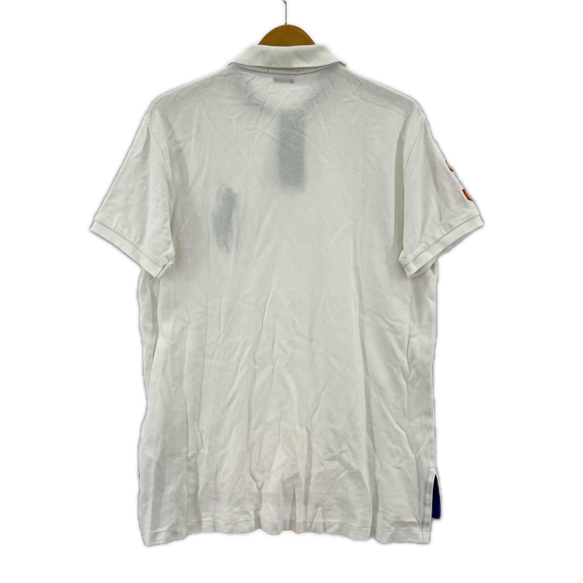 ポロシャツ POLO ブルービッグポニー 袖オレンジ3 M ホワイト