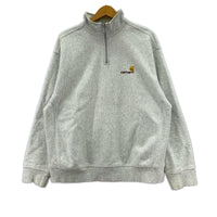スウェット ハーフジップ GRY L L グレー