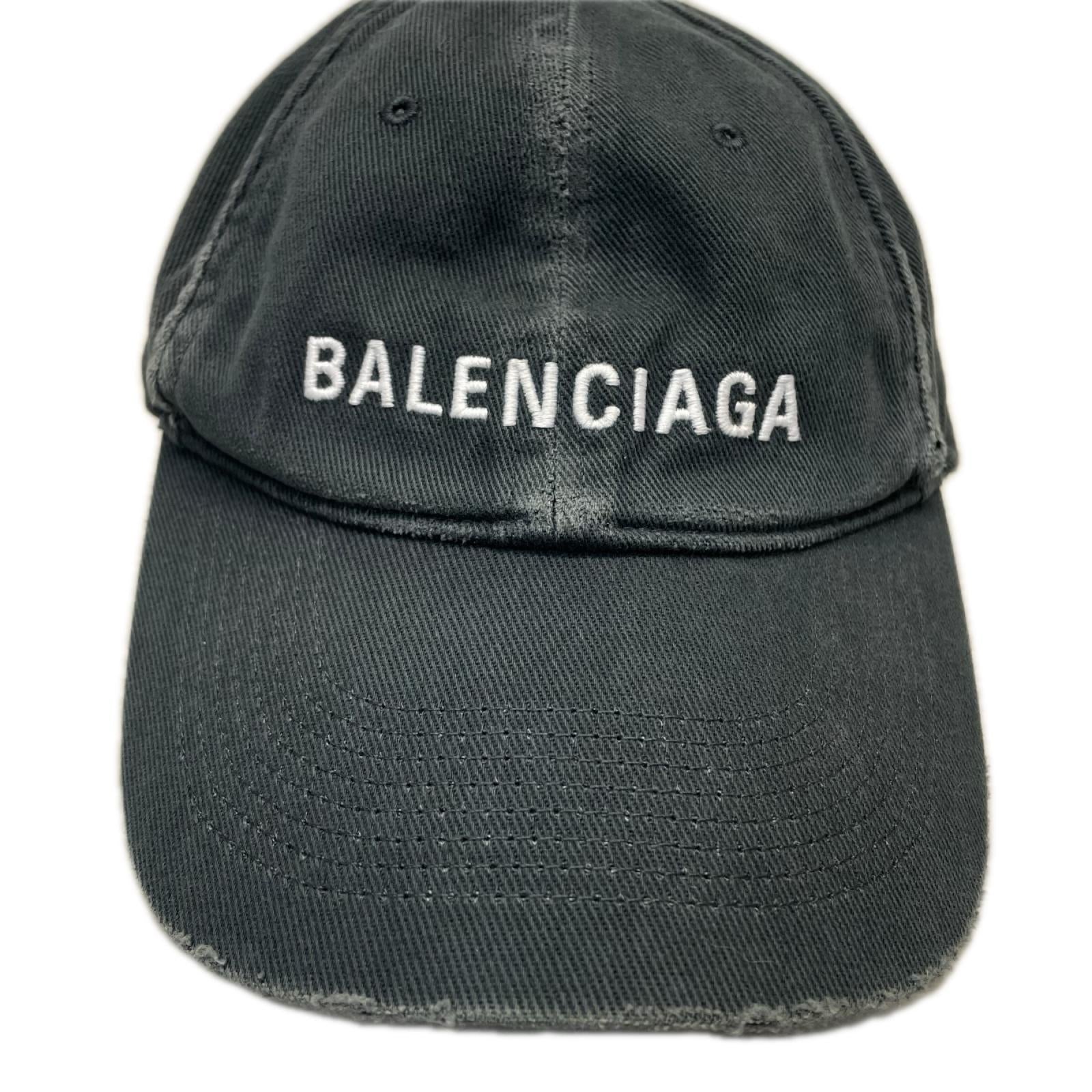 BALENCIAGA ロゴ刺繍 ベースボールキャップ