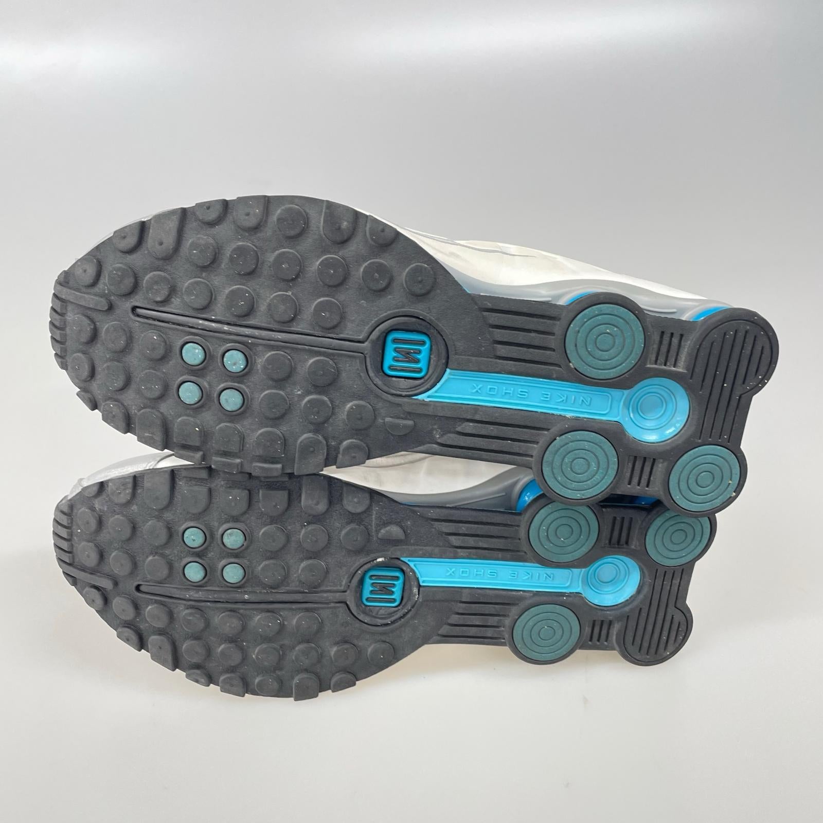 スニーカー SHOX R4 シルバー /ブルー 27.5cm (US9 1/2 UK9 EU45) ホワイト