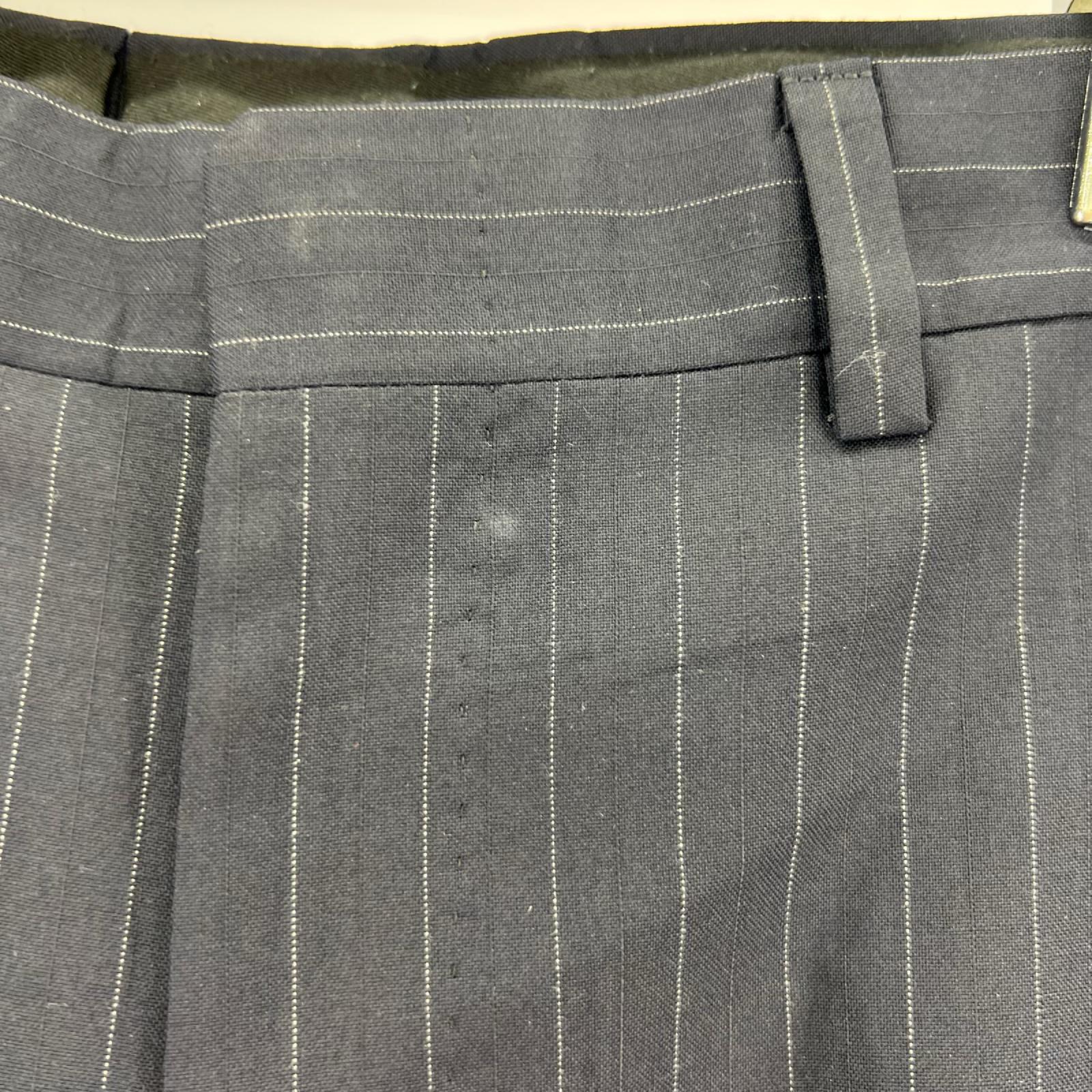 テーラードジャケット ストライプ セットアップ ネイビー