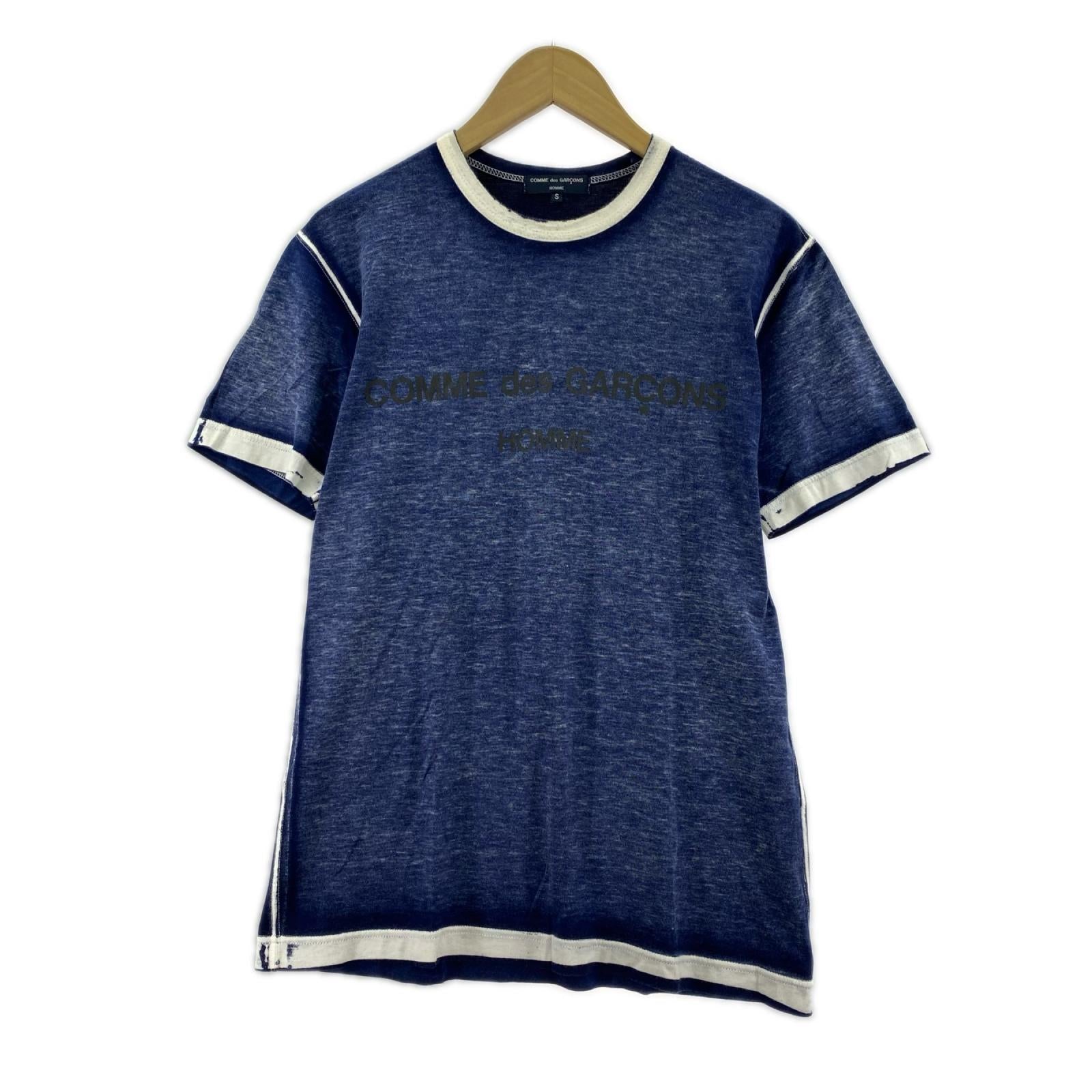 半袖Tシャツ HOMME ロゴTシャツ S S ブルー