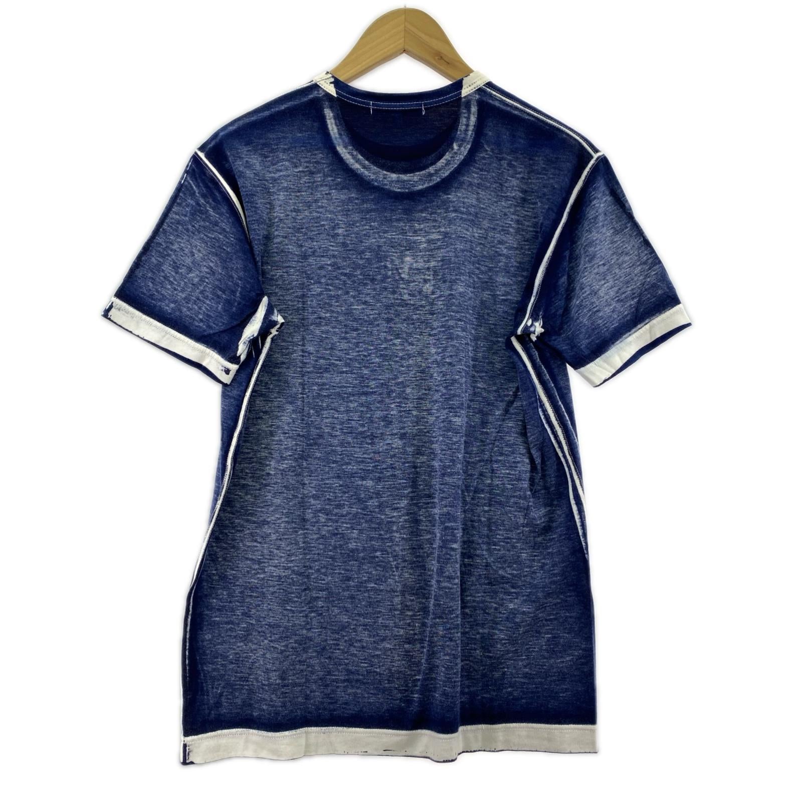半袖Tシャツ HOMME ロゴTシャツ S S ブルー