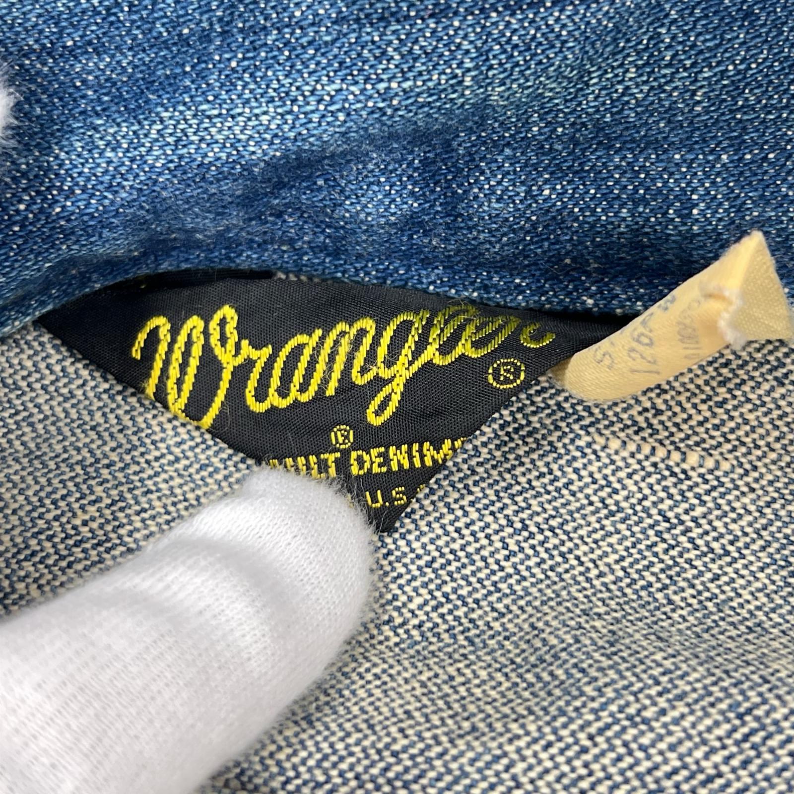 デニムジャケット wrangler 80s 38 ブルー