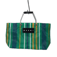 トートバッグ MARNI Flower cafe/ストライプ