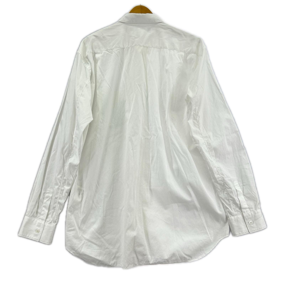 長袖シャツ FOREVER Cotton Poplin Plain 白 (L) L ホワイト
