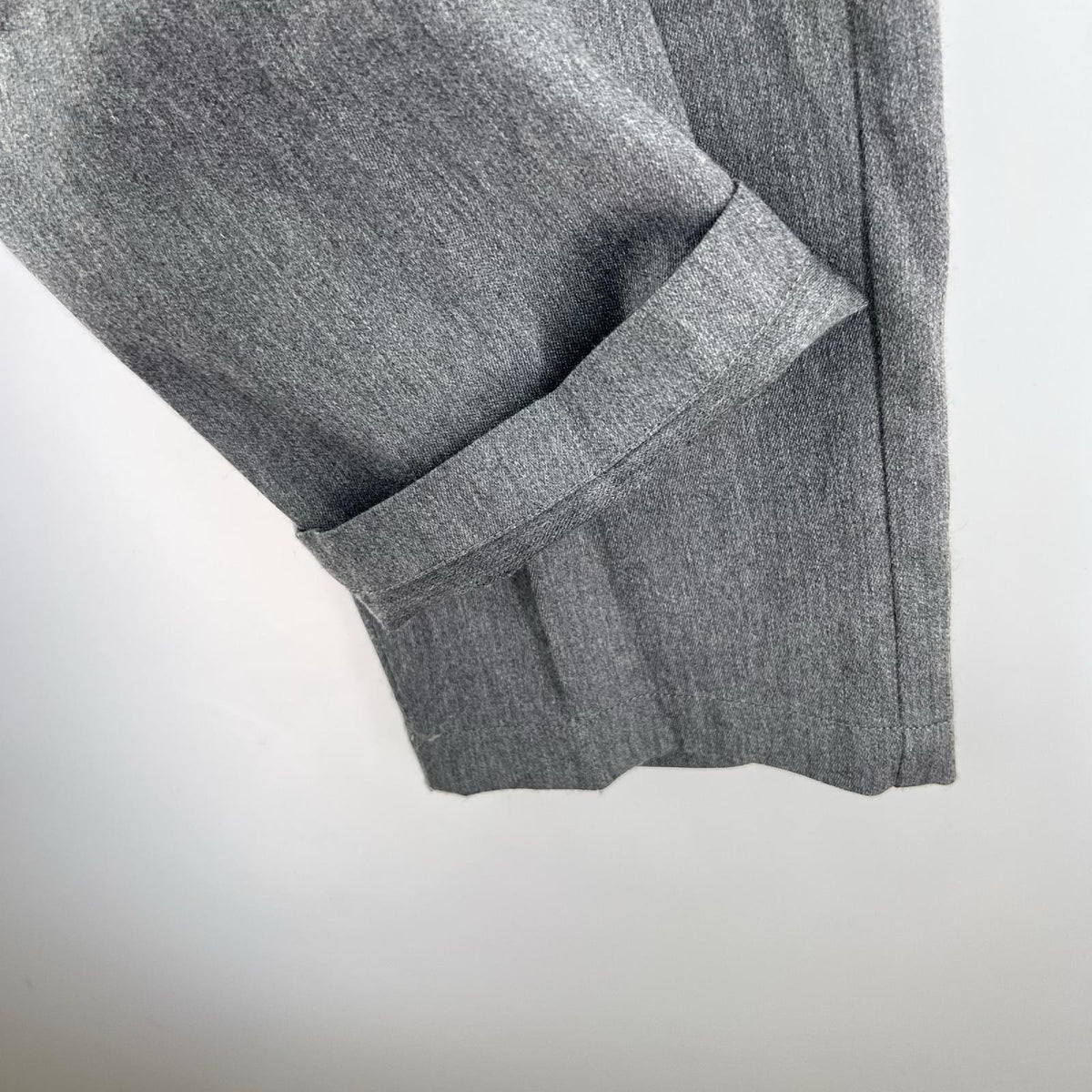 パンツ ウールスラックス グレー S ブラック