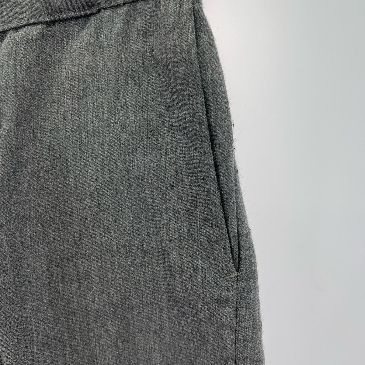 パンツ ウールスラックス グレー S ブラック