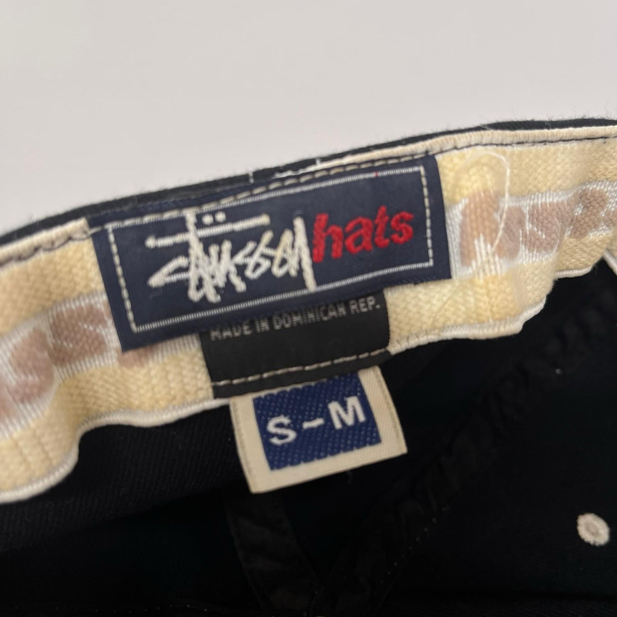 キャップ OLD STUSSY ステッチ ブラック ブラック