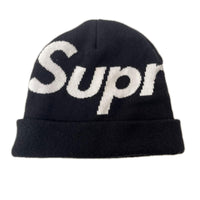 ニットキャップ Big Logo Beanie ブラック ブラック