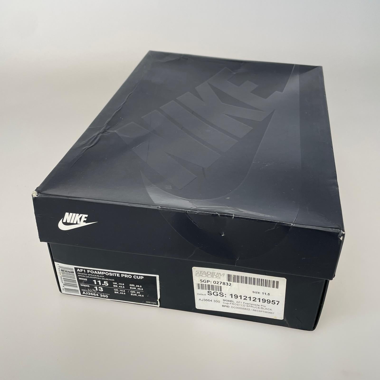 スニーカー AF1 Foamposite Pro Cup 29.5cm 29.5cm (US11 1/2 UK11 EU49) グリーン
