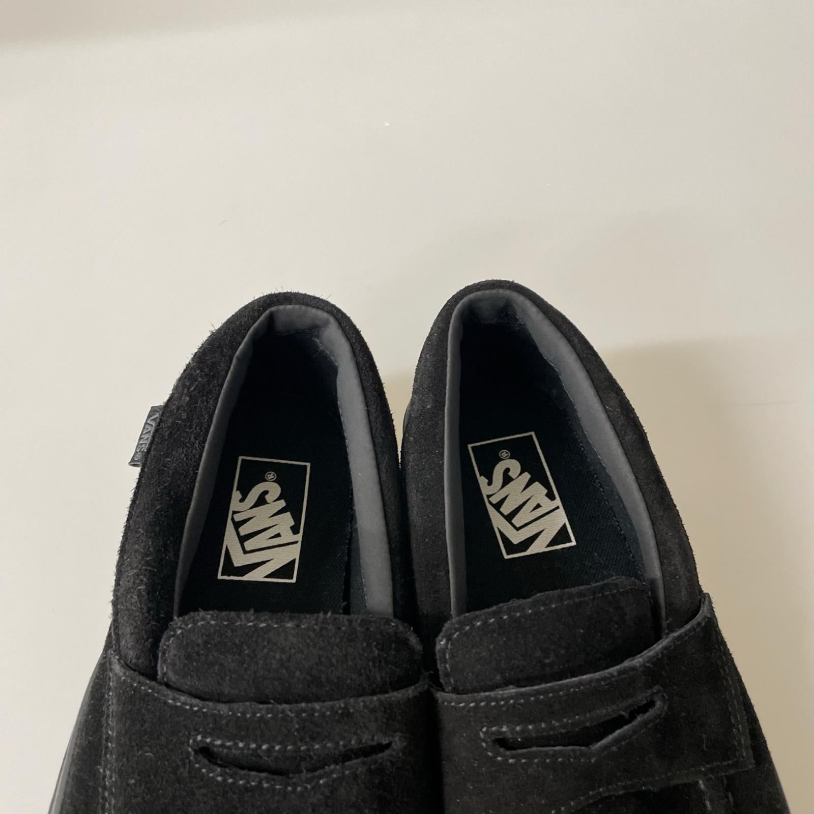 ローファー VANS LOAFER V196CF 黒(24.5) 24.5cm (US6 1/2 UK6 EU39) ブラック