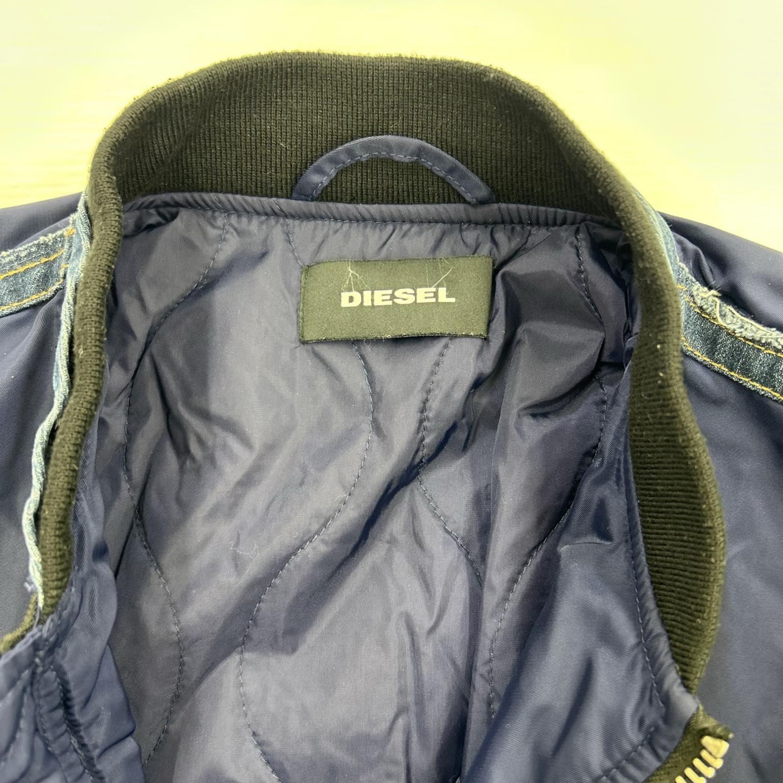 ジャケット DIESEL デニム混ジャケット ネイビー (S) S ネイビー