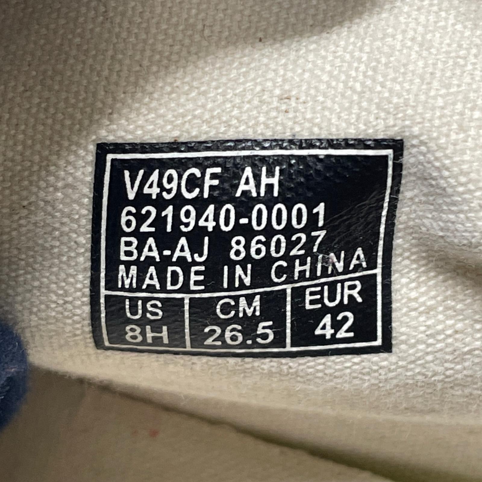 スニーカー VANSx A.H. 長谷川 昭雄 x BEAMS V49CF AH CHUKKA 26.5㎝ ネイビー 26.5cm (US8 1/2 UK8 EU43)