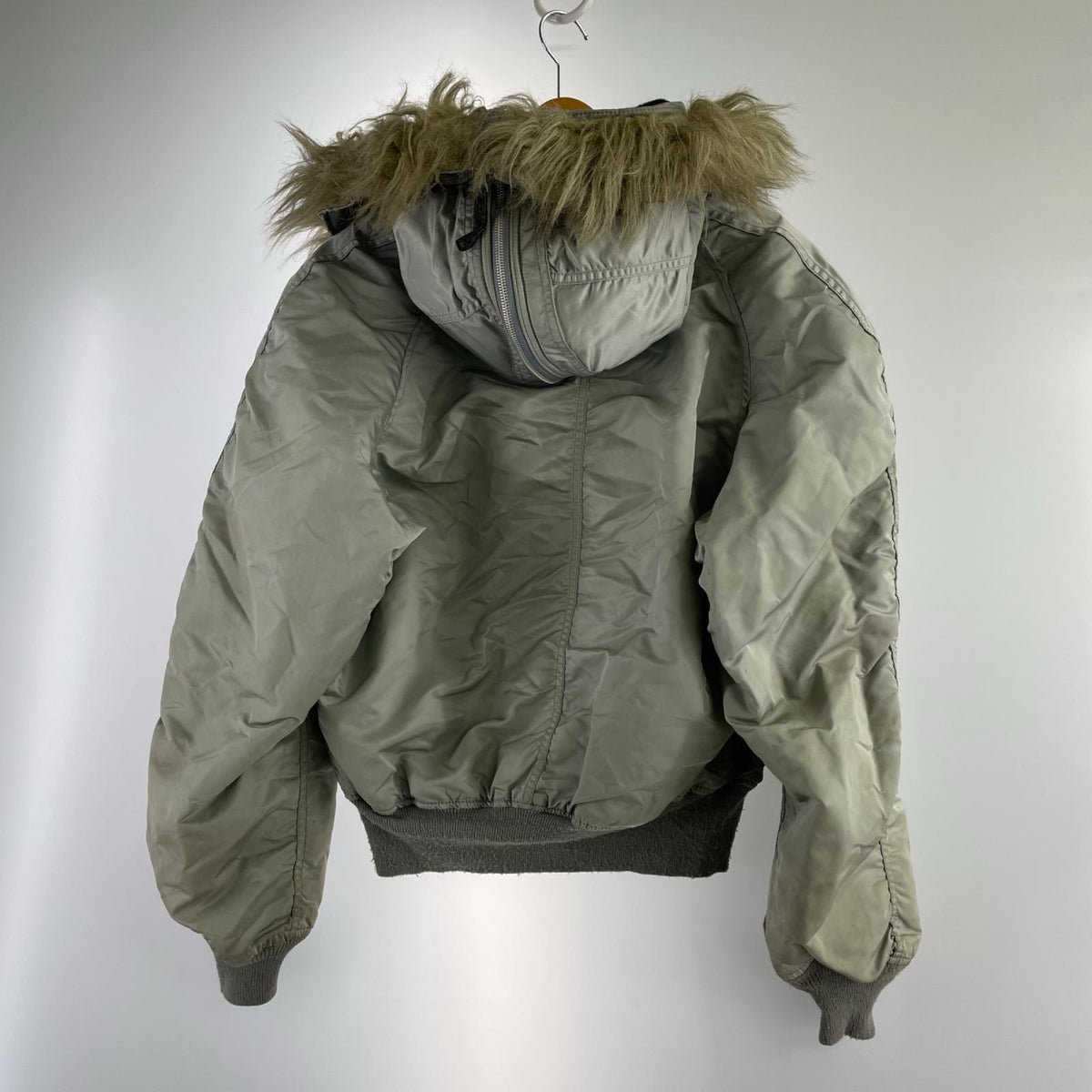 ジャケット 90s USA製 ALPHA N-2B L グレー
