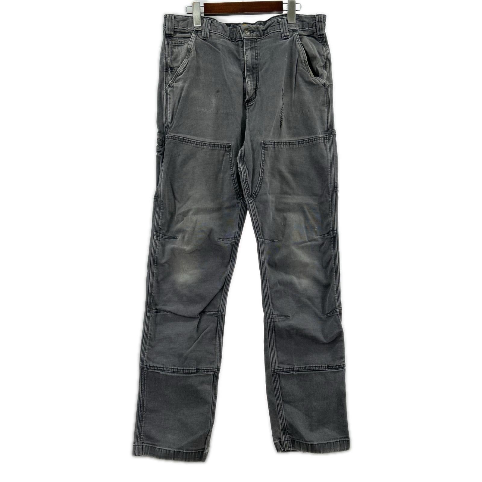 パンツ Relaxed Fit ダブルニーペインターパンツ グレー 34 ブラック