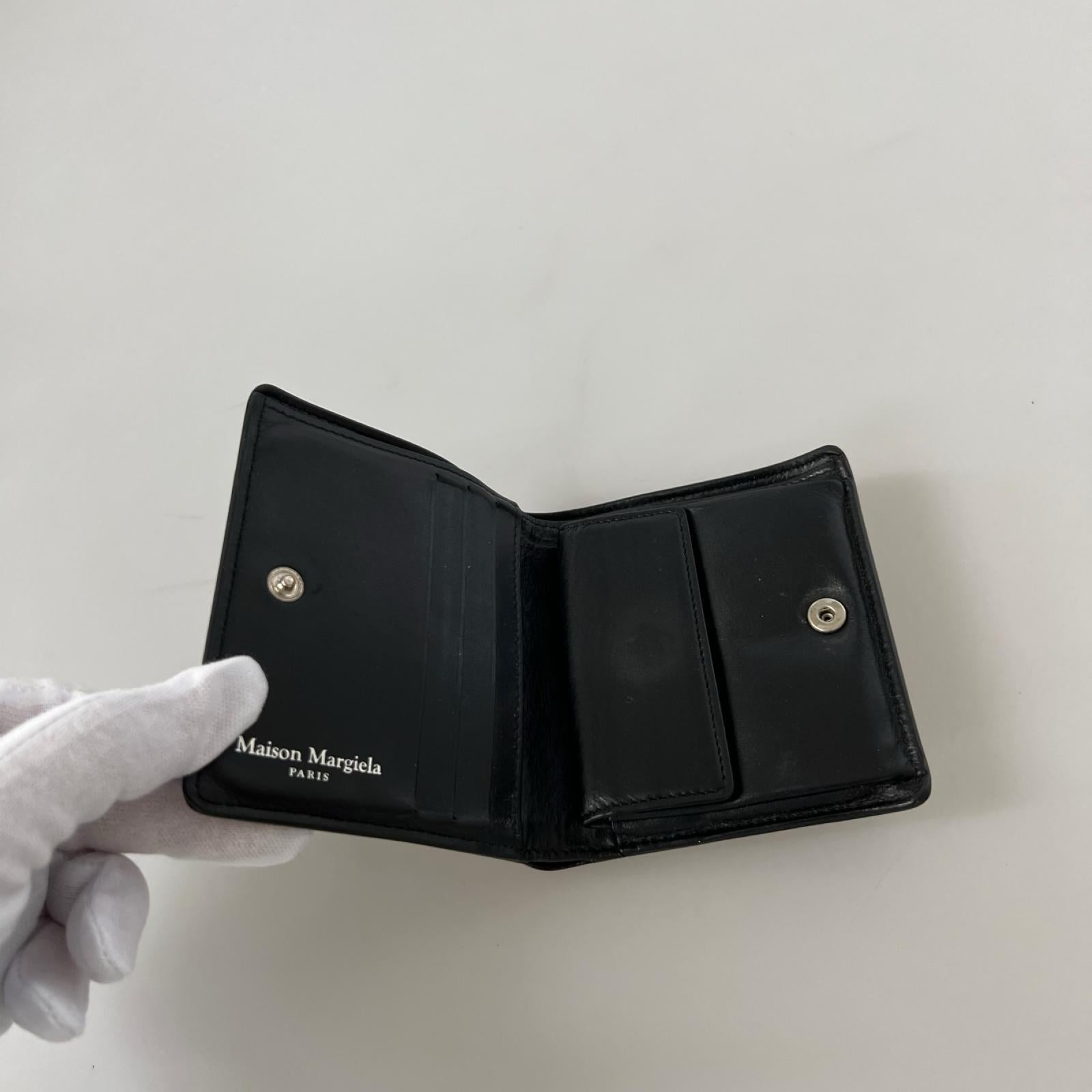 コンパクトウォレット MAISON MARGIELA コンパクトウォレット ブラック