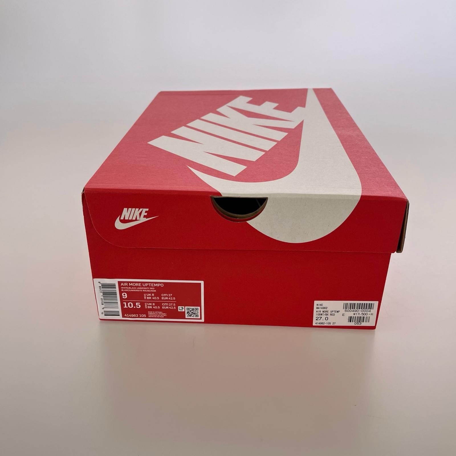 スニーカー AIR MORE UPTEMPO 27cm (US9 UK8 1/2 EU44)