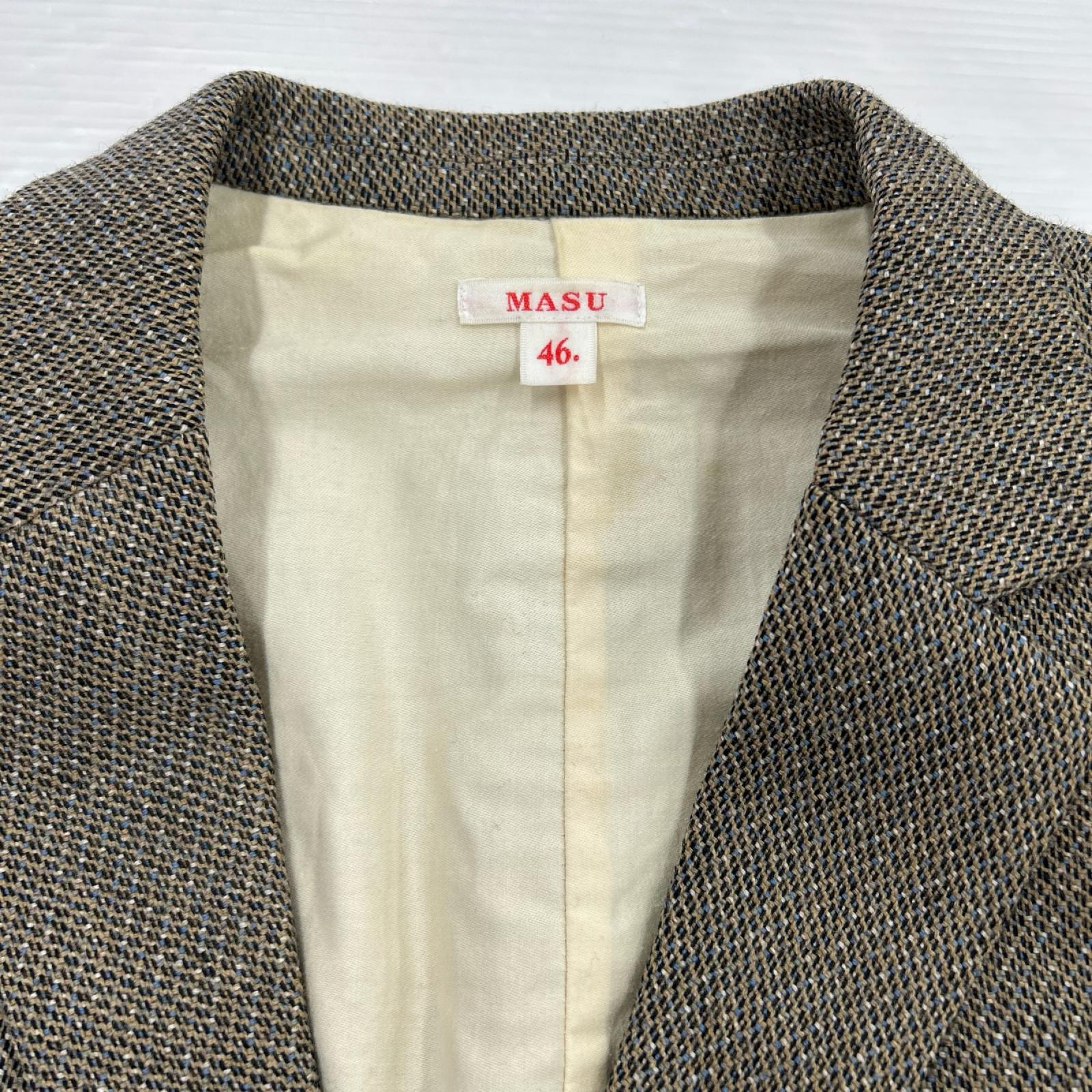 テーラードジャケット MELANGE TWEED TAILORED JACKET/46/ベージュ 46
