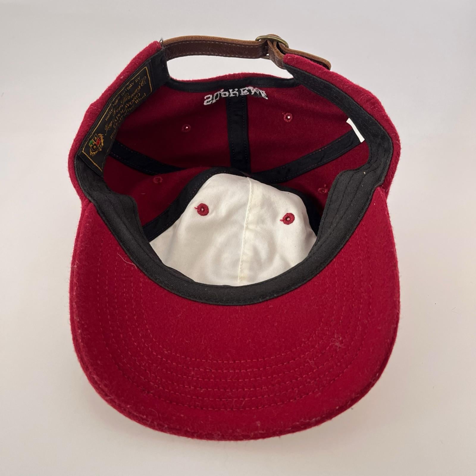 キャップ Wool S Logo 6-Panel レッド