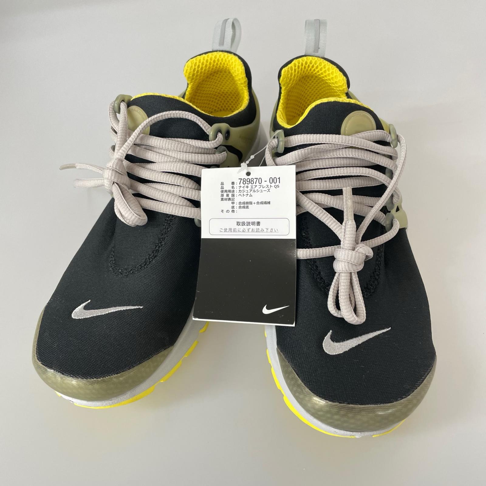 スニーカー AIR PRESTO QS/3XS/789870-001 ブラック