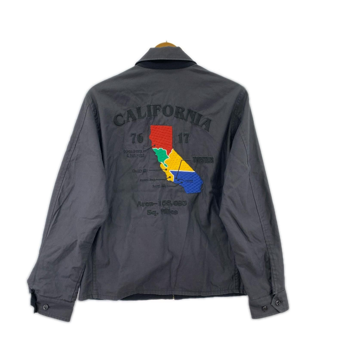 ジャケット SOUVENIR JACKET グレー 黒 S グレー