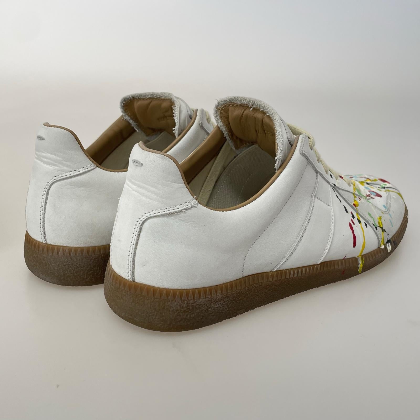スニーカー Men's Sports Shoes ジャーマントレーナー ペンキ 40 グレー