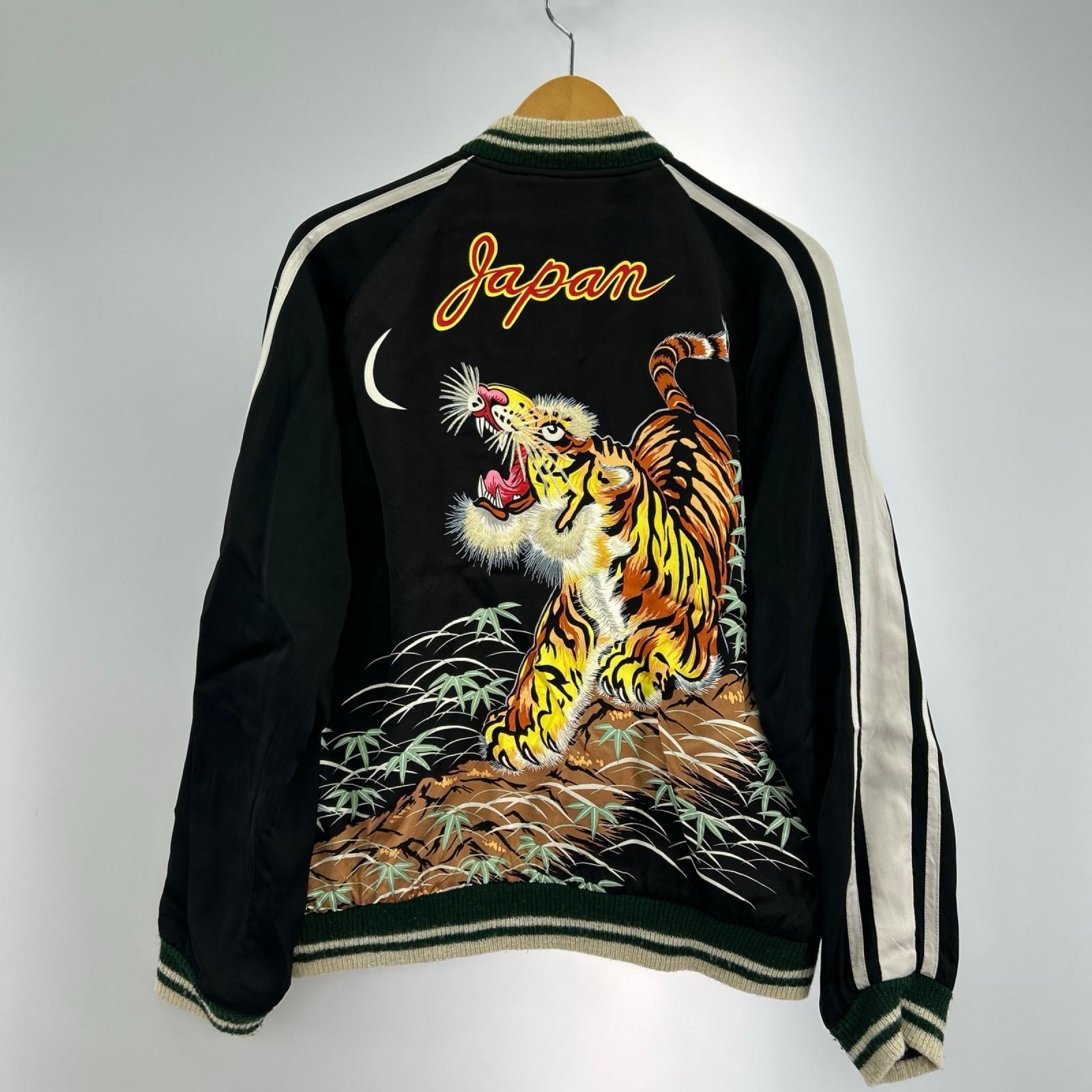 ジャケット 1950s Style Acetate Souvenir Jacket ブラック