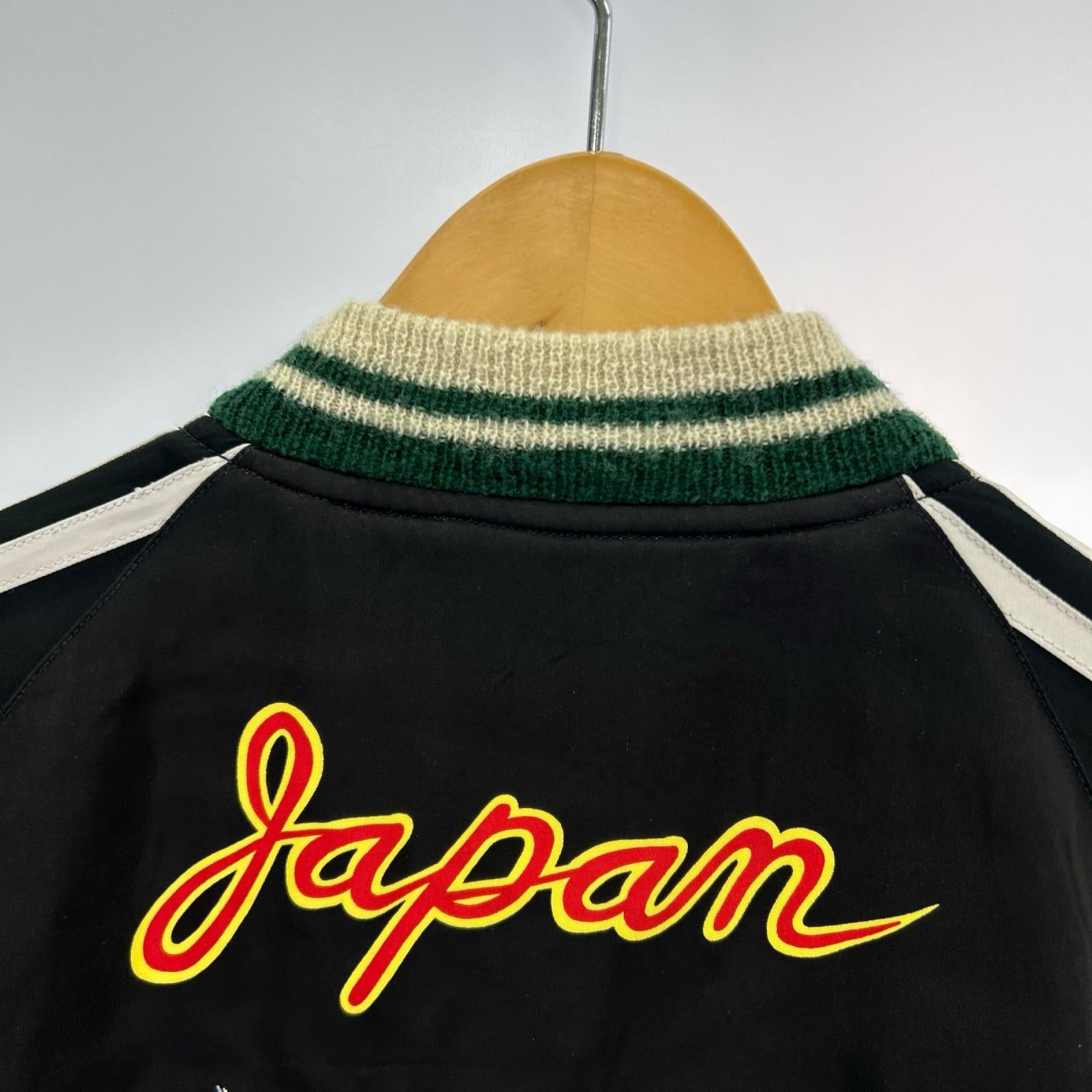ジャケット 1950s Style Acetate Souvenir Jacket ブラック