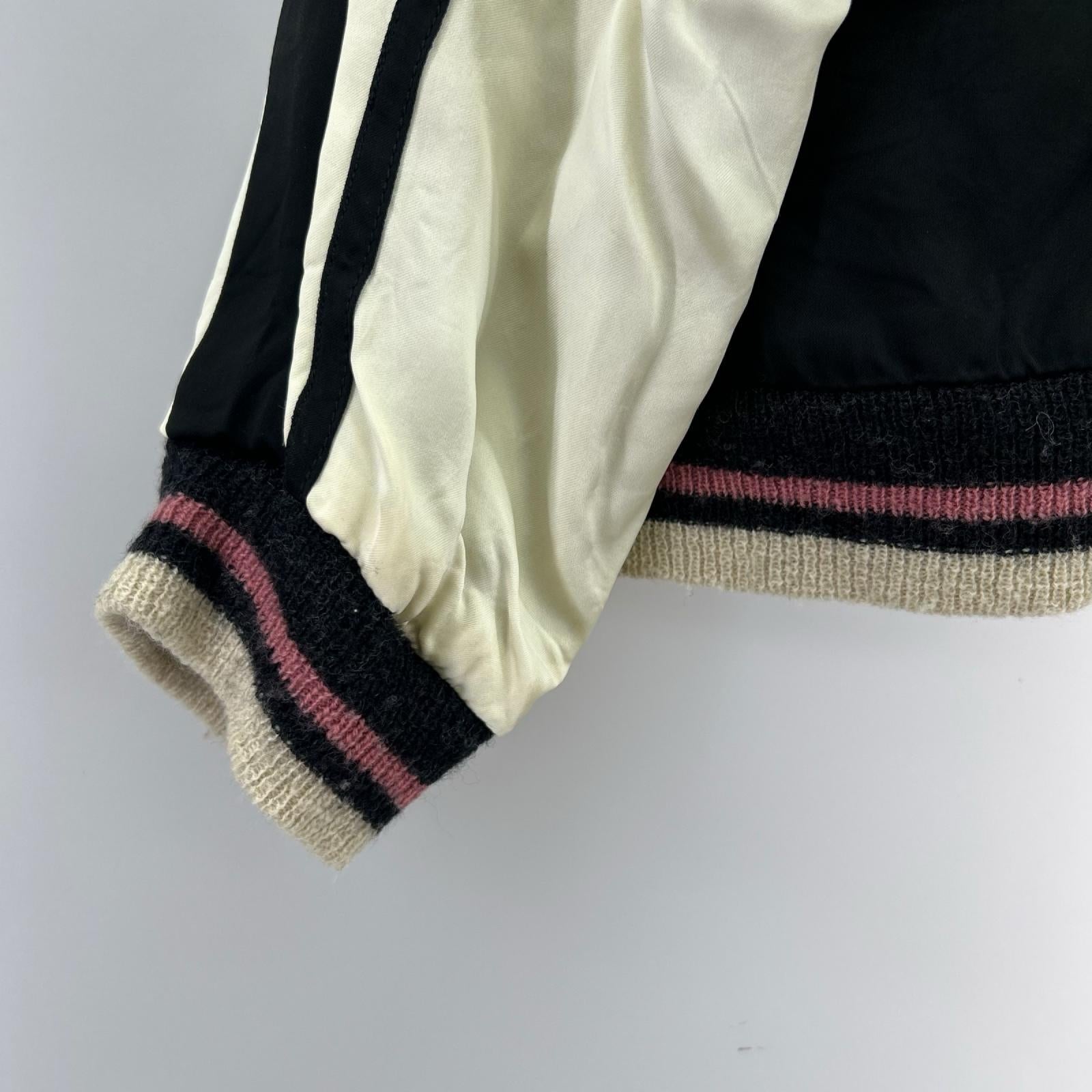 ジャケット 1950s Style Acetate Souvenir Jacket ブラック