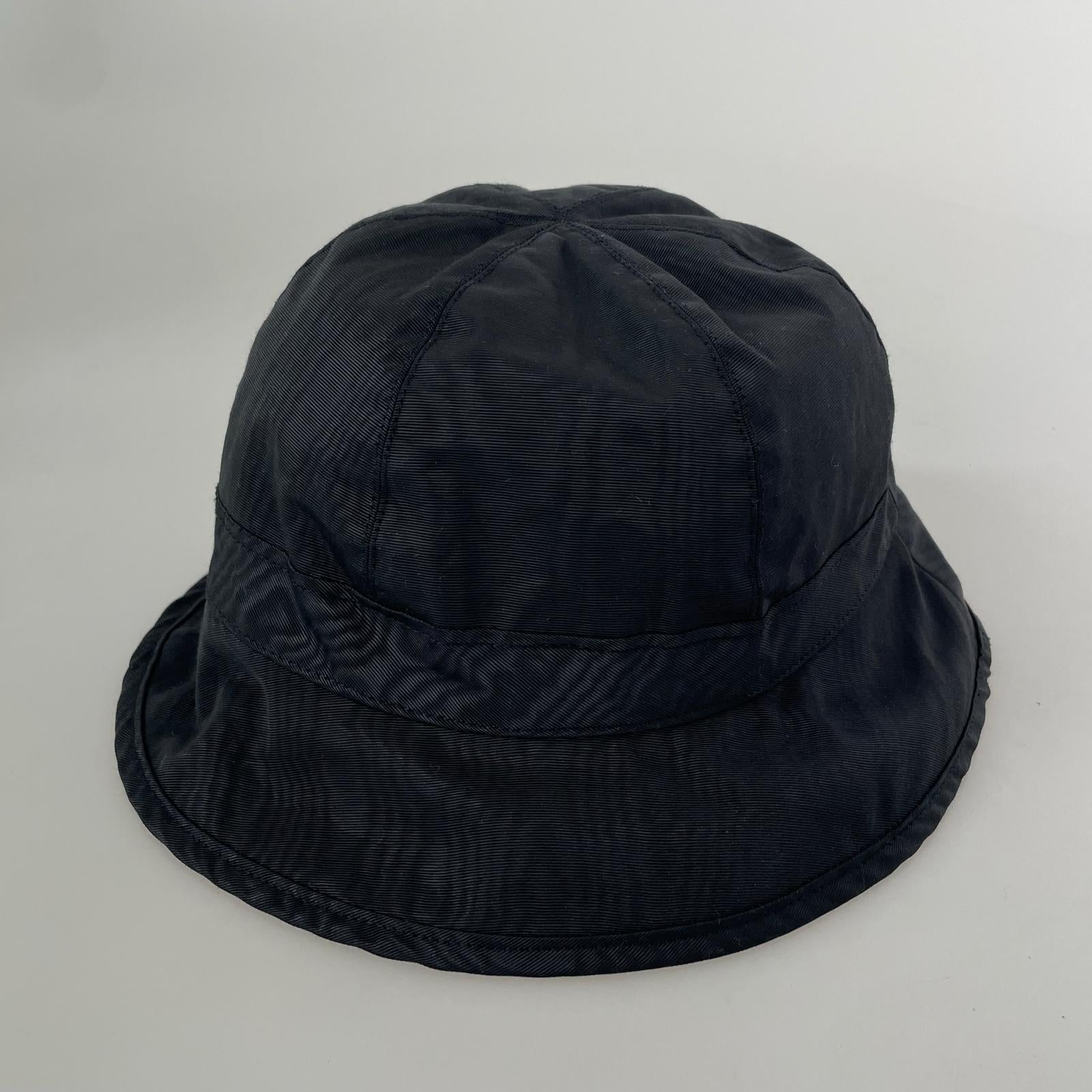 ハット MARINE SERRE MOIRE BUCKET HAT ブラック