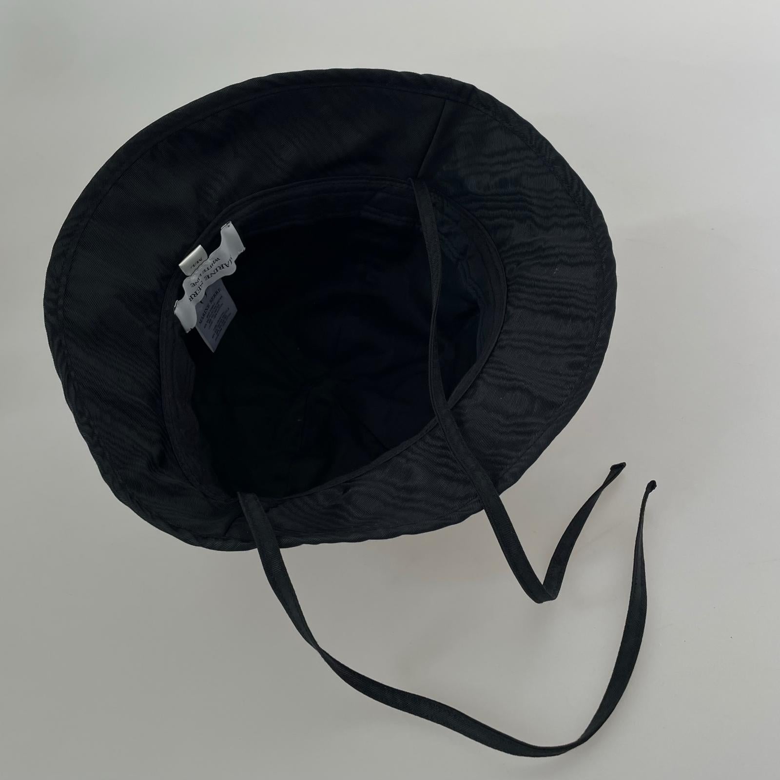 ハット MARINE SERRE MOIRE BUCKET HAT ブラック
