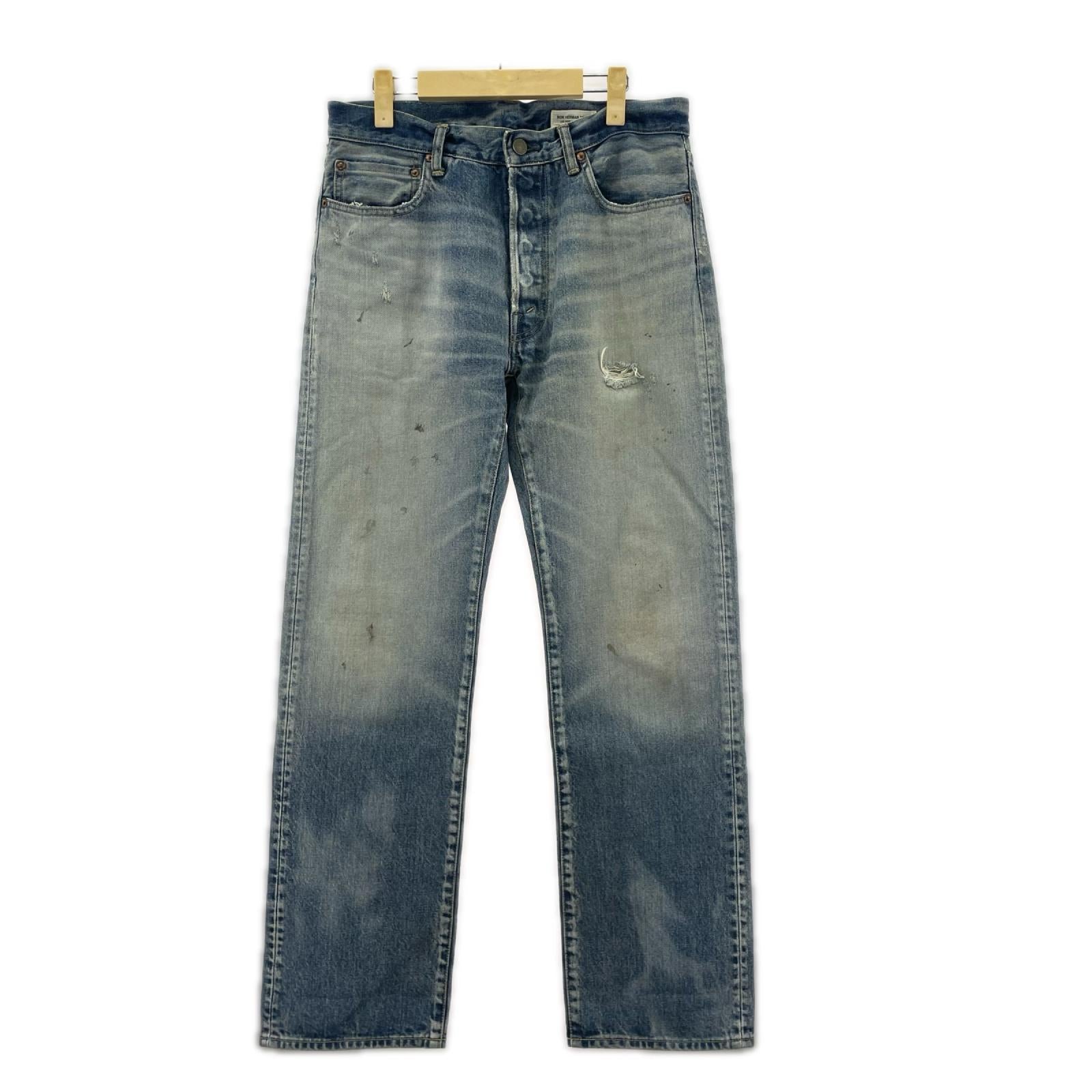 デニムパンツ Ron Herman Used Straight Denim Pants 加工デニムパンツ 30 ブルー 30