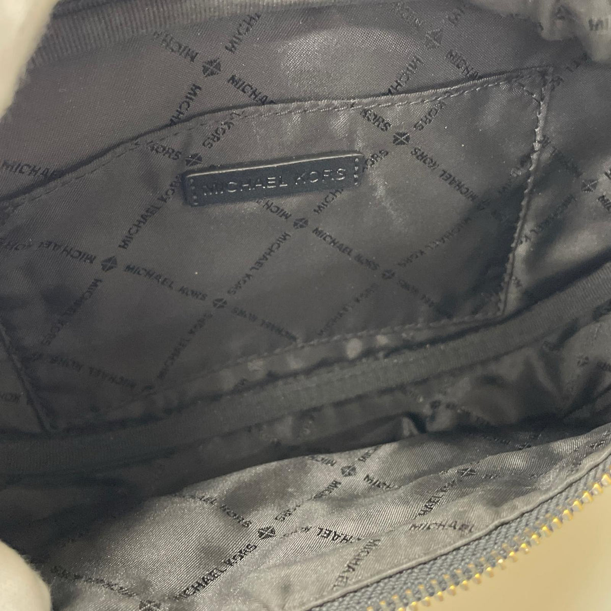 ボディバッグ レザーモノグラム ウエストバッグBLK ブラック