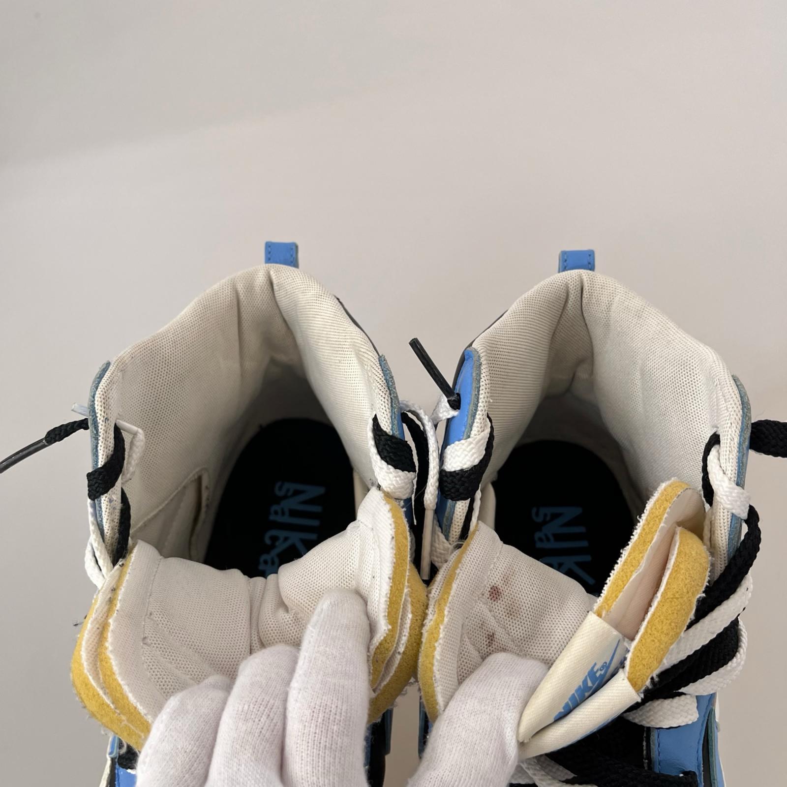 スニーカー ×sacai BLAZER MID BLACK / BLUE 29cm (US11 UK10 1/2 EU48)