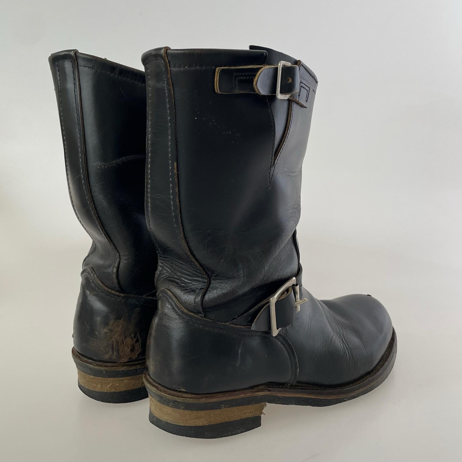 ブーツ RED WING 2268 PT91 刺繍タグ エンジニアブーツ 8D 黒 ブラック