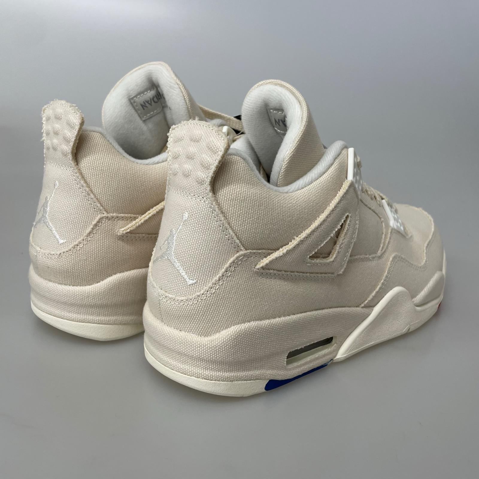 スニーカー NIKE JORDAN 4 Retro Blank Canvas DQ4909-100 (27) 27cm (US9 UK8 1/2 EU44)