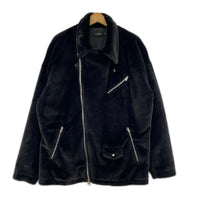 ライダースジャケット CIVARIZE ファー ライダース 黒 44 44 ブラック