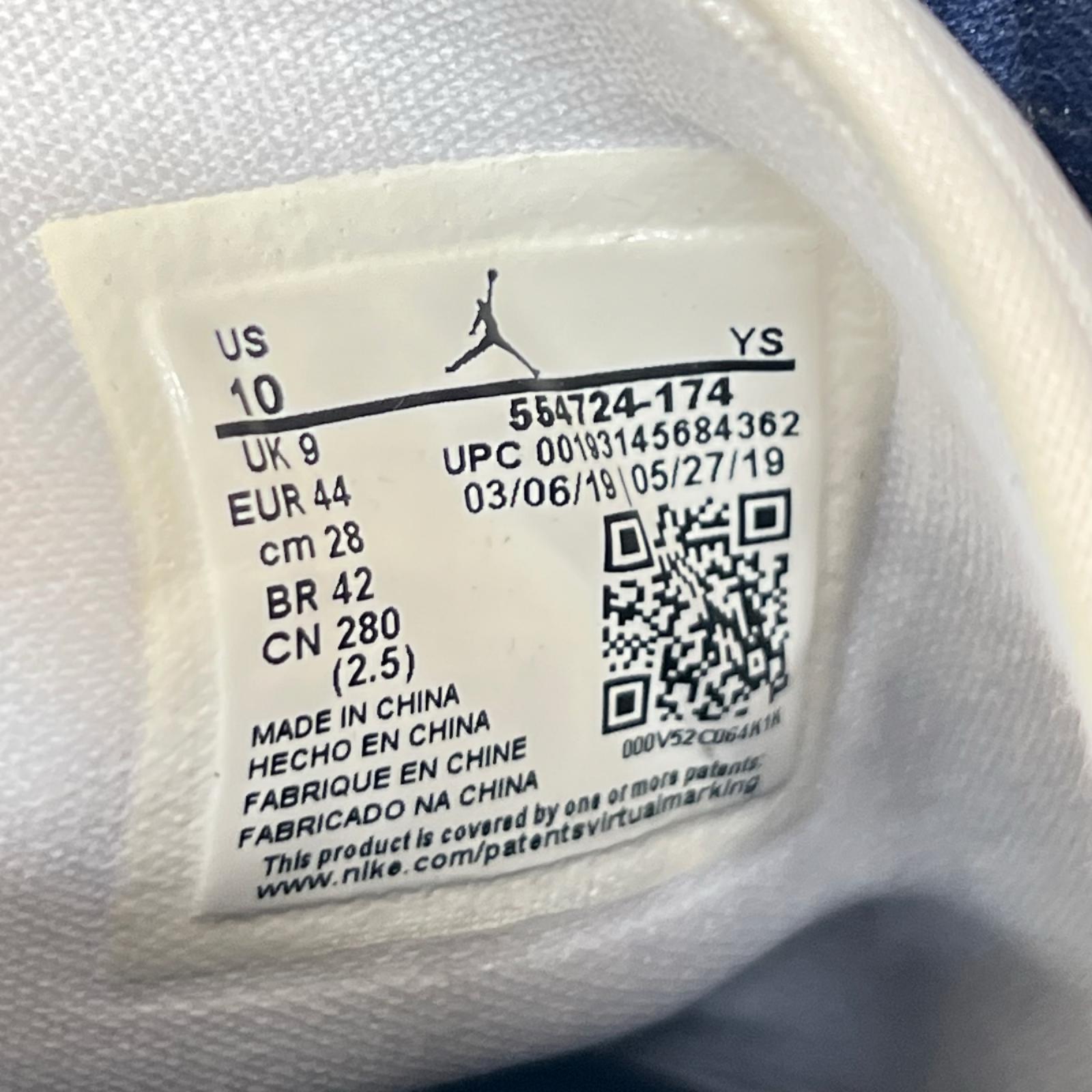 スニーカー Air Jordan 1 Mid white/metallic gold-obsidian 554724-174 28cm (US10 UK9 1/2 EU46)